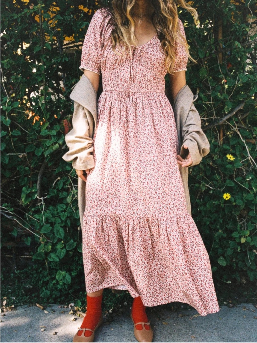 Christy Dawn The Brynne Dress In Maroon Calico Xs
